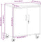 vidaXL - Gereedschapskast - met - Wielen - en - Vergrendelbaar - Zwart - 75x45x85 - cm - Staal