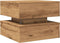 vidaXL - Salontafel - met - LED-verlichting - 50x50x40cm - artisanaal - eikenkleur