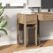 vidaXL - Computertorenstandaard - met - lade - 30x44x74 - cm - artisanaal - eiken