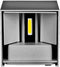 V-TAC VT-759-G-N - Wandlamp - 5W Bridgelux Chip - Warm Wit (3000K) - Grijs Vierkant