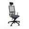 Bureaustoel met hoofdsteun Piqueras y Crespo 4B066G1 Donker grijs