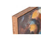 Schilderij Home ESPRIT Blauw Oranje Koloniaal Leeuw 70 x 3,5 x 100 cm (2 Stuks)