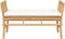 vidaXL - Ligbed - met - Kussen - 110 - cm - Bamboe