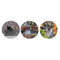 Muurklok DKD Home Decor Multicolour Katten Hout MDF (34 x 4 x 34 cm) (3 Stuks)