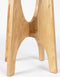 Zuiver Kobe Bijzettafel Rond 45 cm Glas/ Hout - Beige