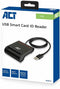 ACT AC6015 - USB Smart Card ID reader - Compatibel met Belgische eID - Zwart