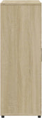 vidaXL - Dressoir - 60x31x84 - cm - bewerkt - hout - sonoma - eikenkleurig