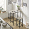 SoBuy OGT10-HG - Bistrotafelset - 1 Tafel + 2 Krukken - Grijs (3-delig)