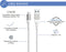 Bigben Connected Force Power Lite - USB A naar Micro USB - Versterkte oplaadkabel - 2 meter - Wit
