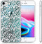 iMoshion Hoesje Geschikt voor iPhone SE (2022) / SE (2020) / 8 / 7 / 6s / 6 Hoesje Siliconen - iMoshion Design hoesje - Groen / Transparant / Green Botanic