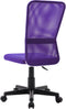 vidaXL - Kantoorstoel - 44x52x100 - cm - mesh - stof - paars