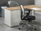 Ladeblok met aanbouwstuk 80x60cm 3 laden kleur aluminium (ral9006) topblad speciale kleur