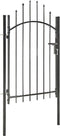 vidaXL - Poort - 1x2 - m - staal - zwart