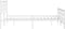 vidaXL - Bedframe - met - hoofd- - en - voeteneinde - metaal - wit - 160x200 - cm