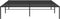 vidaXL - Bedframe - metaal - zwart - 140x190 - cm