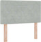 vidaXL - Hoofdbord - met - Kristalknopen - Ge - tuft - Lichtgrijs - 80 - cm - van - Velvet