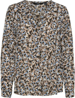 Vero Moda VMMACY - Dames Blouse - Lange mouwen V-hals (M)