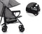 Kinderkraft TIK - Reisbuggy - Lichtgewicht 6.5kg - Verstelbare rugleuning - Grijs