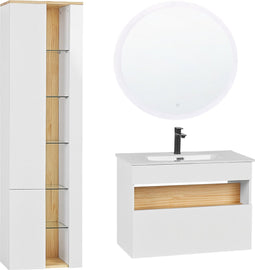 Beliani FIGUERES - Badkamermeubel - Wit - MDF