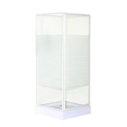 OK - Douchecabine draaideur - 80x80x185 cm - Wit