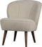 WOOOD Sara Fauteuil Teddy - Off White - 71x59x70