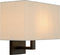 Atmooz - Wandlamp Bogota - Industrieel - Woonkamer / Slaapkamer - Zwart en witte kap - Hoogte 24cm - Metaal