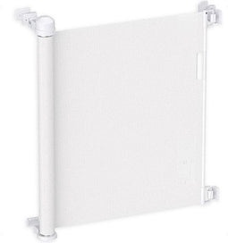 Goliving Oprolbaar Traphekje - Veiligheidshekje - Push & Turn - 10 tot 150 cm Breed - Aluminium frame - Mesh - Wit