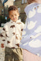 Konges Sløjd Jody Teddy Jacket/Jas met fleece - Swan - Maat 12 mnd