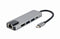 Gembird A-CM-COMBO5-04 - Hub USB - Ethernet 100Mbps USB 3.2 5Gb/s - Zilverkleurig