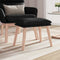 vidaXL - Voetenbank - 45x29,5x35 - cm - stof - zwart