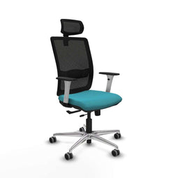 Piqueras y Crespo 1B086G2 - Bureaustoel - Verstelbare hoogte 50-62 cm - Turkoois