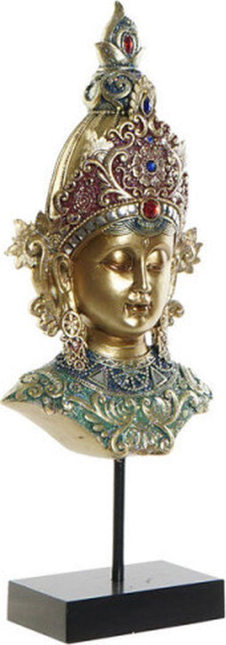 Decoratieve figuren DKD Home Decor Gouden Metaal Boeddha Hars (15 x 7 x 38 cm)