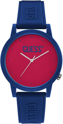 Guess Originals V1040M4 Horloge - Siliconen - Blauw - Ø 41 mm