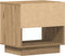 vidaXL - Nachtkastje - Artisan - Eiken - 45x34x46 - cm - Bewerkt - Hout