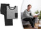 Milanoro - Katoenen pyjama voor heren - Comfortabele fit met elastische tailleband - Zwart/grijs - XXL