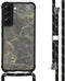 iMoshion Hoesje Geschikt voor Samsung Galaxy S22 Hoesje Met Koord - iMoshion Design Hoesje met Koord - Zwart / Black Marble