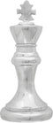 vidaXL - Schaakstandbeelden - 2 - stuks - Zilver - Aluminium