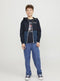 JACK & JONES JUNIOR JJERUSH BLOCKING HOOD BOMBER NOOS JNR - Jongens Jas - Water- en windafstotend - Navy (152)