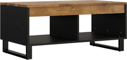 vidaXL - Salontafel - 90x50x40 - cm - massief - mangohout