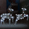 vidaXL - Kerstrendieren - 2 - st - 40 - LED's - zilverkleurig