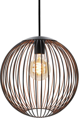 EGLO Almanzora - Hanglamp - Ø 32 cm - Zwart/Koper
