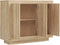 vidaXL - Dressoir - 92x35x75 - cm - bewerkt - hout - sonoma - eikenkleurig