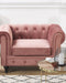 CHESTERFIELD - Chesterfield fauteuil - Perzik - Fluweel