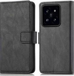 iMoshion Hoesje Geschikt voor Xiaomi 14 Hoesje Met Pasjeshouder - iMoshion Luxe Bookcase - Zwart