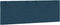 vidaXL Hanko - Hoofdbordkussen - Fluweel - 120 cm - Blauw