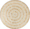 J-Line decoratie Dienblad Rond Schelpen - karton - beige