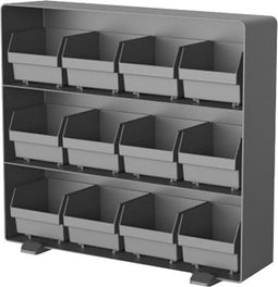 BRASQ Thee Organizer TB200 - Theedoos 12 vaks - Ruimtebesparend - Zwart