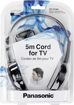 Panasonic RP-HT090 - Hoofdtelefoon - Comfortabel geluid - Grijs Zwart