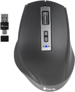 NGS BLUR-RB - Draadloze Gaming Muis - 3200 DPI - Zwart