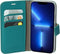 Mobiparts iPhone 13 Pro - Wallet Case - Saffiano motief - Turquoise